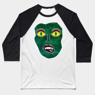 Scary Face (Mask) Baseball T-Shirt